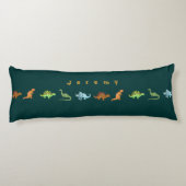 Cute Dinosaurs Personated Pillow voegt Jouw naam t Lichaamskussen (Achterkant)