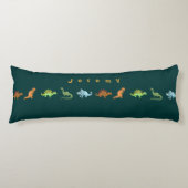 Cute Dinosaurs Personated Pillow voegt Jouw naam t Lichaamskussen (Voorkant)