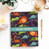 Cute Dinosaurs Persoonlijke Aangepaste Boys Notitieboek