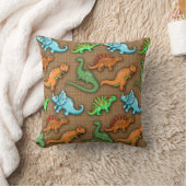 Cute Dinosaurs Pillow voor kinderen Kussen (Deken)