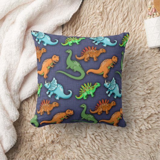 Cute Dinosaurs Pillow voor kinderen Kussen (Deken)