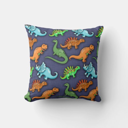 Cute Dinosaurs Pillow voor kinderen Kussen (Voorkant)
