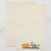 Cute Dinosaurs Prehistorische wilde dieren (Voorkant / Achterkant)