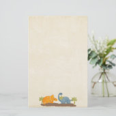 Cute Dinosaurs Prehistorische wilde dieren (Staand voorkant)