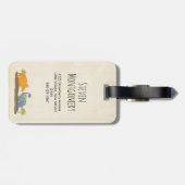 Cute Dinosaurs Prehistorische wilde dieren Bagagelabel (Achterkant horizontaal)