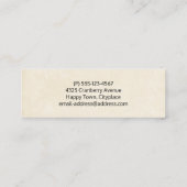 Cute Dinosaurs Prehistorische wilde dieren Mini Visitekaartje (Achterkant)