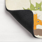 Cute Dinosaurs Prehistorische wilde dieren Muismat (Hoek)