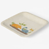 Cute Dinosaurs Prehistorische wilde dieren Papieren Bordje (Gebogen)