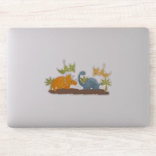 Cute Dinosaurs Prehistorische wilde dieren Sticker (Computer)