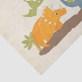 Cute Dinosaurs Prehistorische wilde dieren Tissuepapier (Detail)