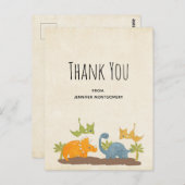 Cute Dinosaurs Prehistorische Wildlife Hartelijk d Briefkaart (Voorkant / Achterkant)