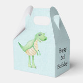 Cute Dinosaurs Roaring Birthday Party Bedankdoosjes (Achterkant)