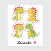 Cute Dinosaurs  Sticker (Vel)