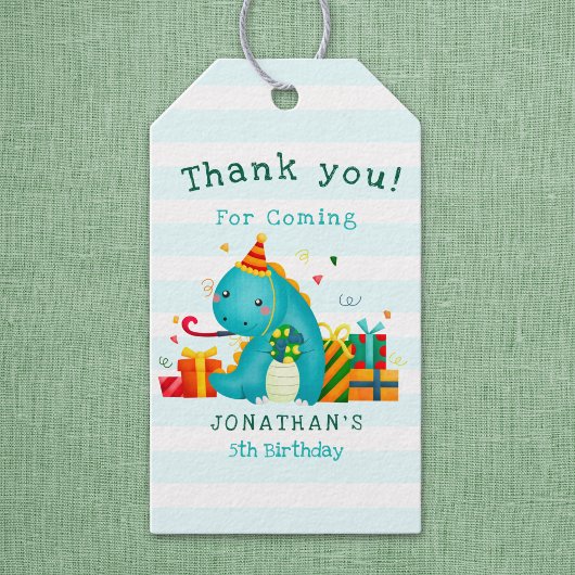 Cute Dinosaurs Stomp Chomp and roar birhtday boy Cadeaulabel