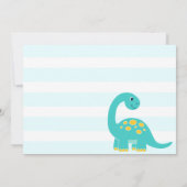 Cute Dinosaurs Stomp Chomp and roar birhtday boy  Kaart (Achterkant)