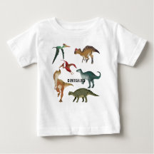Cute Dinosaurs waterverf Jurassic world white