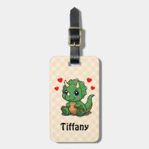 Cute Dinosaurus Bag Tag – Voeg naam toe