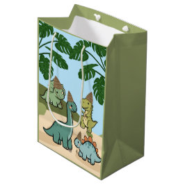 Cute Dinosaurus Cadeautasjes  Medium Cadeauzakje