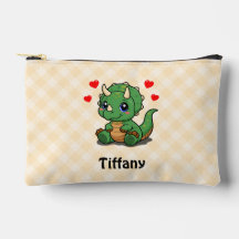 Cute Dinosaurus Kinderen Potloodetui – Voeg Naam T