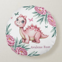 Cute dinosaurus met vlinders cadeau voor babyshowe