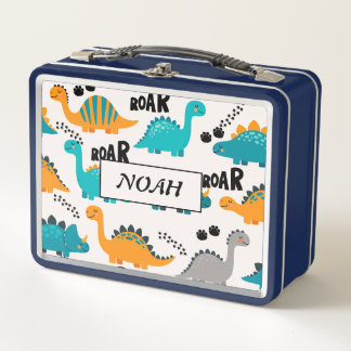 Cute Dinosaurus Patroon Aangepaste Monogram Naam K