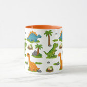 Cute Dinosaurus Patroon Kinderen Mok (Midden)