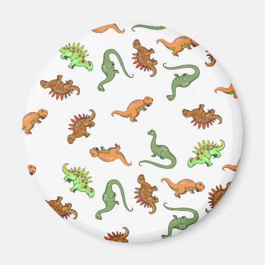 Cute Dinosaurus Patroon Magneet (Voorkant)