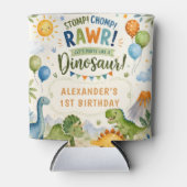 Cute Dinosaurus Verjaardag Blikkoeler Blikjeskoeler (Voorkant)