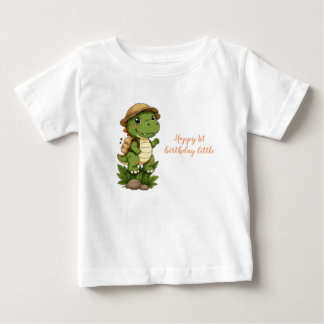 Cute dinosaurus verjaardag peuter shirt