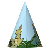 Cute Dinosaurus Verjaardagsfeesthoeden Feesthoedjes (Achterkant)