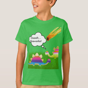 Cute Dinosaurussen die een steroïde toedienen T-shirt