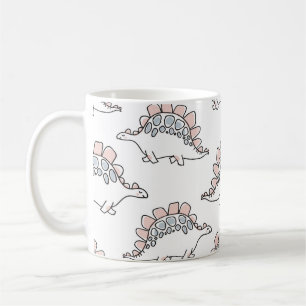 Cute dinosaurussen naadloos patroon koffiemok