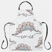 Cute dinosaurussen naadloos patroon schort (Voorkant)