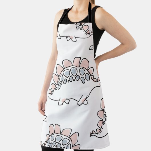 Cute dinosaurussen naadloos patroon schort (Insitu)