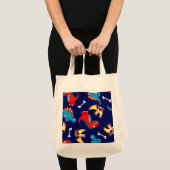 Cute dinosaurussen. tote bag (Voorkant (product))