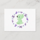 *~* Cute Dinosuar Butterfly Star Diaper Raffle Informatiekaartje (Achterkant)