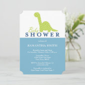 Cute DinoThMED Baby shower Kaart (Staand voorkant)