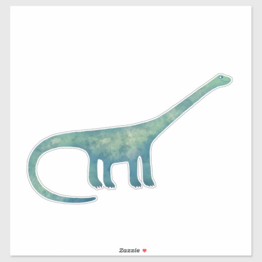 Cute Diplodocus Dinosaur Sticker (Vel)