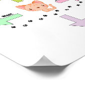 Cute Direction Baby Nurserie Poster  (Hoek)