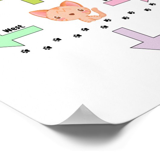 Cute Direction Baby Nursery Poster (Hoek)