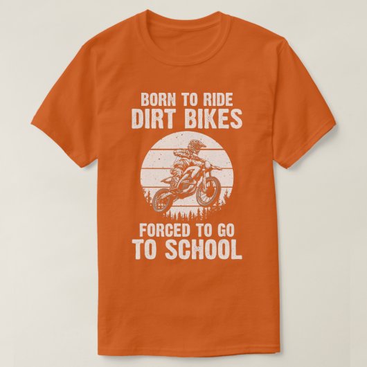 Cute Dirt Bike Art voor damesmotorfiets Dirtbi T-shirt (Design voorkant)