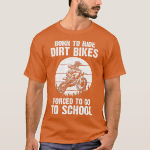 Cute Dirt Bike Art voor damesmotorfiets Dirtbi T-shirt