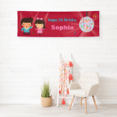 Cute Disco Bal Kinderen Dans Verjaardagsfeest Bann Spandoek (Insitu)