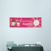 Cute Disco Ball Kinder Dance Birthday Party Banner (Beurs)