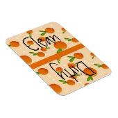Cute Dishwasher Clean Dirty Magnet met Sinaasappel Magneet (Rechterzijde)