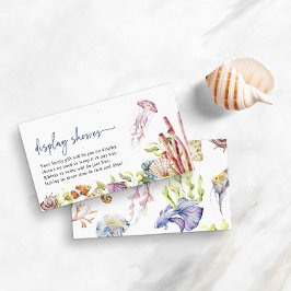 Cute Display Shower-Kaart Informatiekaartje