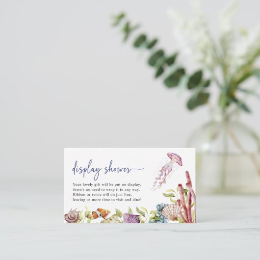 Cute Display Shower-Kaart Informatiekaartje (Staand voorkant)