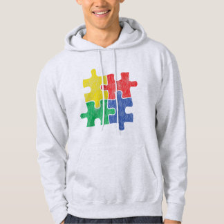 Cute  Distsed design voor autisme-reclames Hoodie