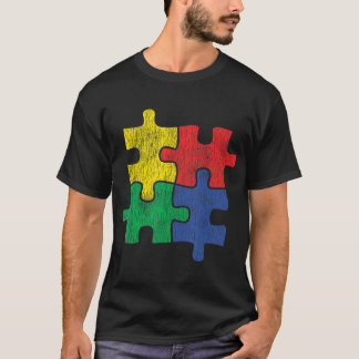 Cute  Distsed design voor autisme-reclames T-shirt
