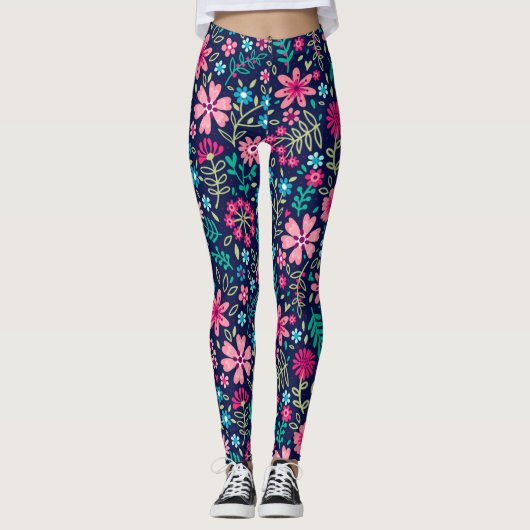 Cute Ditzy Floral Patterned | LEGGINGS (Voorkant)